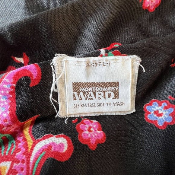 Montgomery Ward Loungewear Bath Robe Beach Coverup‎ XL - Picture 6 of 7